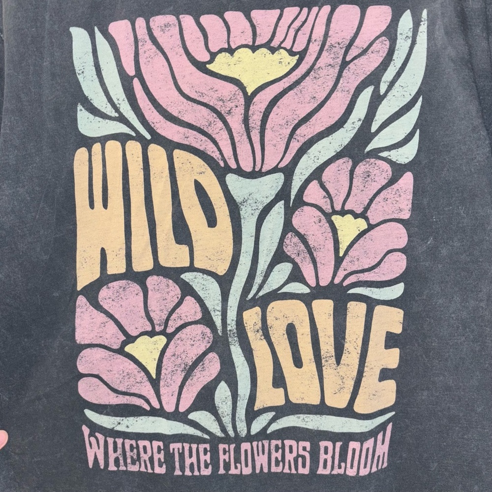 Distressed “Wild Love” Tee